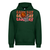 Forest Green Game day game day game day Basketball Urban Hoodie - NancyCooperArtShop