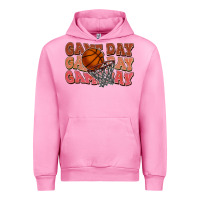 Fuchsia Pink Game day game day game day Basketball Urban Hoodie - NancyCooperArtShop