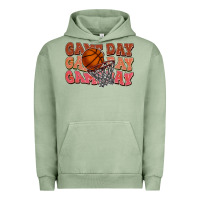 Pigment Oil Green Game day game day game day Basketball Urban Hoodie - NancyCooperArtShop