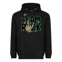 Black sham rock Heavyweight Hoodie - MaliasSmallBusiness