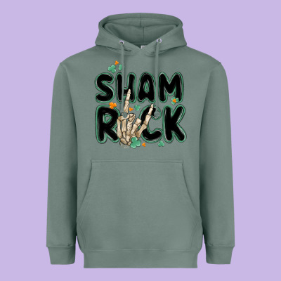 Sham Rock Heavyweight Hoodie Designed By Maliassmallbusiness