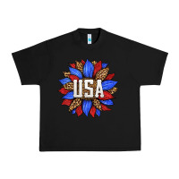 Black american sunflower Urban Heavy Tee - HRA Design Shop