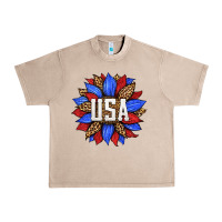 French Oak american sunflower Urban Heavy Tee - HRA Design Shop
