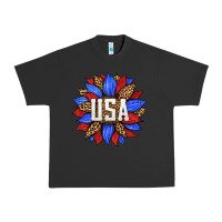Pigment Black american sunflower Urban Heavy Tee - HRA Design Shop