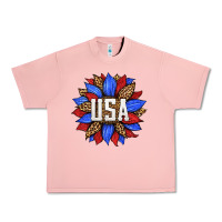 Salmon american sunflower Urban Heavy Tee - HRA Design Shop
