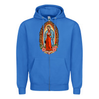 True Royal our lady of guadalupe leopard and roses Zipper Hoodie - BarkalooDesign