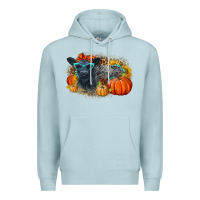 Blue Mist Fall Autumn Baby Calf Premium Hoodie - LillyAllenDesigns