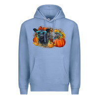 Colony Blue Fall Autumn Baby Calf Premium Hoodie - LillyAllenDesigns