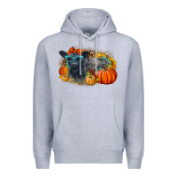 Heather Grey Fall Autumn Baby Calf Premium Hoodie - LillyAllenDesigns