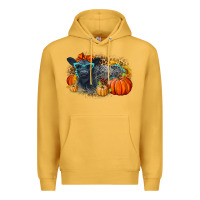Mustard Fall Autumn Baby Calf Premium Hoodie - LillyAllenDesigns