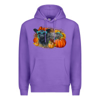Purple Fall Autumn Baby Calf Premium Hoodie - LillyAllenDesigns