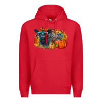 Red Fall Autumn Baby Calf Premium Hoodie - LillyAllenDesigns