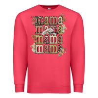 Cardinal mama mama mama mama western flower Premium Sweatshirt - NancyCooperArtShop