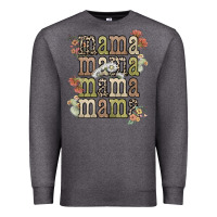 Charcoal Heather mama mama mama mama western flower Premium Sweatshirt - NancyCooperArtShop