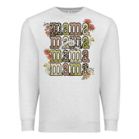 Oatmeal Heather mama mama mama mama western flower Premium Sweatshirt - NancyCooperArtShop