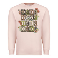 Pale Pink mama mama mama mama western flower Premium Sweatshirt - NancyCooperArtShop