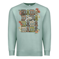 Seafoam mama mama mama mama western flower Premium Sweatshirt - NancyCooperArtShop