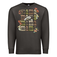 Smoke mama mama mama mama western flower Premium Sweatshirt - NancyCooperArtShop