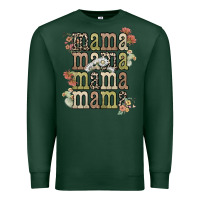 Sports Green mama mama mama mama western flower Premium Sweatshirt - NancyCooperArtShop