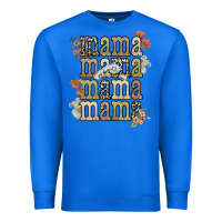 True Royal mama mama mama mama western flower Premium Sweatshirt - NancyCooperArtShop