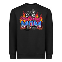 Black motocross mom Heavyweight Sweatshirt - Zillion Design Studio