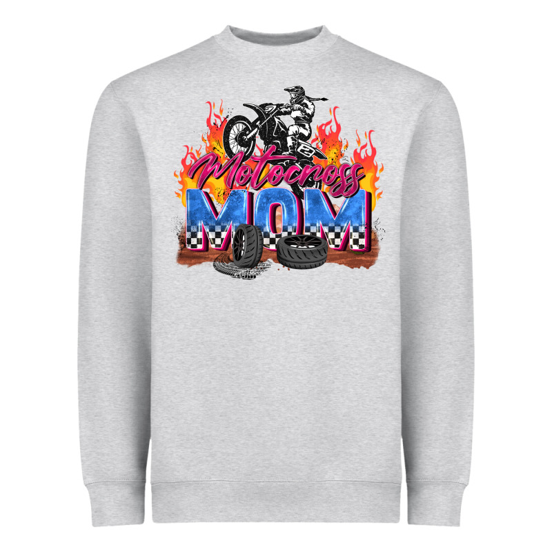 Motocross Mom Heavyweight Sweatshirt by Zillion Design Studio | Teevron