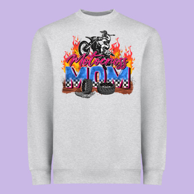 Motocross Mom Heavyweight Sweatshirt Designed By Zillion Design Studio