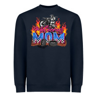 Navy motocross mom Heavyweight Sweatshirt - Zillion Design Studio