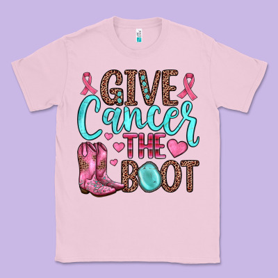 Give Cancer The Boot Classic Tee Designed By Jahusdesignshop