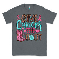 Charcoal Heather give cancer the boot Classic Tee - JahusDesignShop