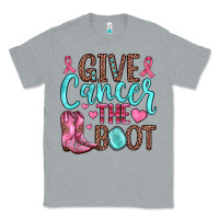Heather Grey give cancer the boot Classic Tee - JahusDesignShop