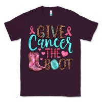 Plum give cancer the boot Classic Tee - JahusDesignShop