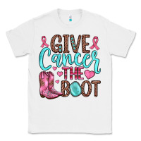White give cancer the boot Classic Tee - JahusDesignShop
