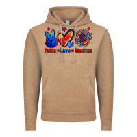 Vintage Coffee peace love america Vintage Hoodie - Zillion Design Studio