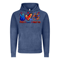 Vintage Denim peace love america Vintage Hoodie - Zillion Design Studio