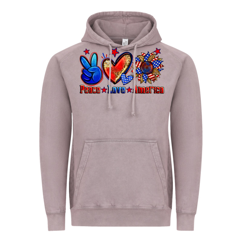 Peace Love America Vintage Hoodie by Zillion Design Studio | Teevron