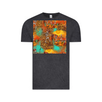 Vintage Black western skeleton seamless pattern Vintage Tee - HRA Design Shop