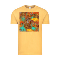 Vintage Mustard western skeleton seamless pattern Vintage Tee - HRA Design Shop