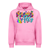 Fuchsia Pink Proud ally Urban Hoodie - NancyCooperArtShop