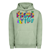 Pigment Oil Green Proud ally Urban Hoodie - NancyCooperArtShop