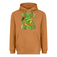 Howdy Go Lucky St Patrics Day Heavyweight Hoodie | Teevron