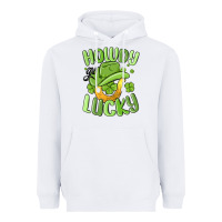White howdy go lucky st patrics day Heavyweight Hoodie - MaliasSmallBusiness