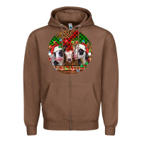 Chestnut Christmas heifers Christmas Zipper Hoodie - Jasminsmagicworld