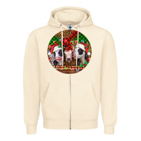 Sandshell Christmas heifers Christmas Zipper Hoodie - Jasminsmagicworld