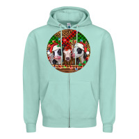 Christmas Heifers Christmas Zipper Hoodie | Teevron