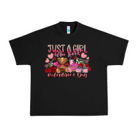 Black just  girl who loves valentines day Urban Heavy Tee - RacoonDesign