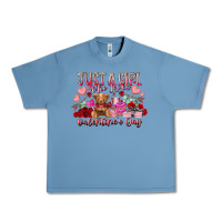 Pebble Blue just  girl who loves valentines day Urban Heavy Tee - RacoonDesign