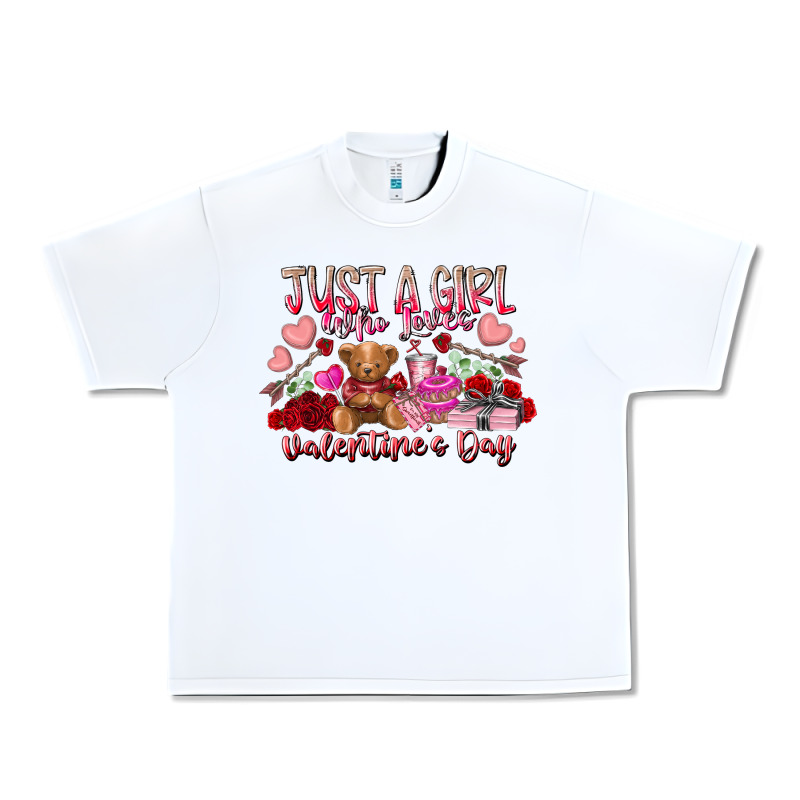 Just  Girl Who Loves Valentines Day Urban Heavy Tee by RacoonDesign | Teevron