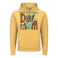 Vintage Mustard kinda busy being a dog mom Vintage Hoodie - texasbilliewilder