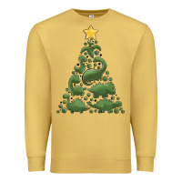 Dinosaur Christmas Tree Premium Sweatshirt | Teevron